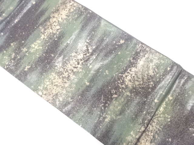 引箔　霞模様織り出し　袋帯